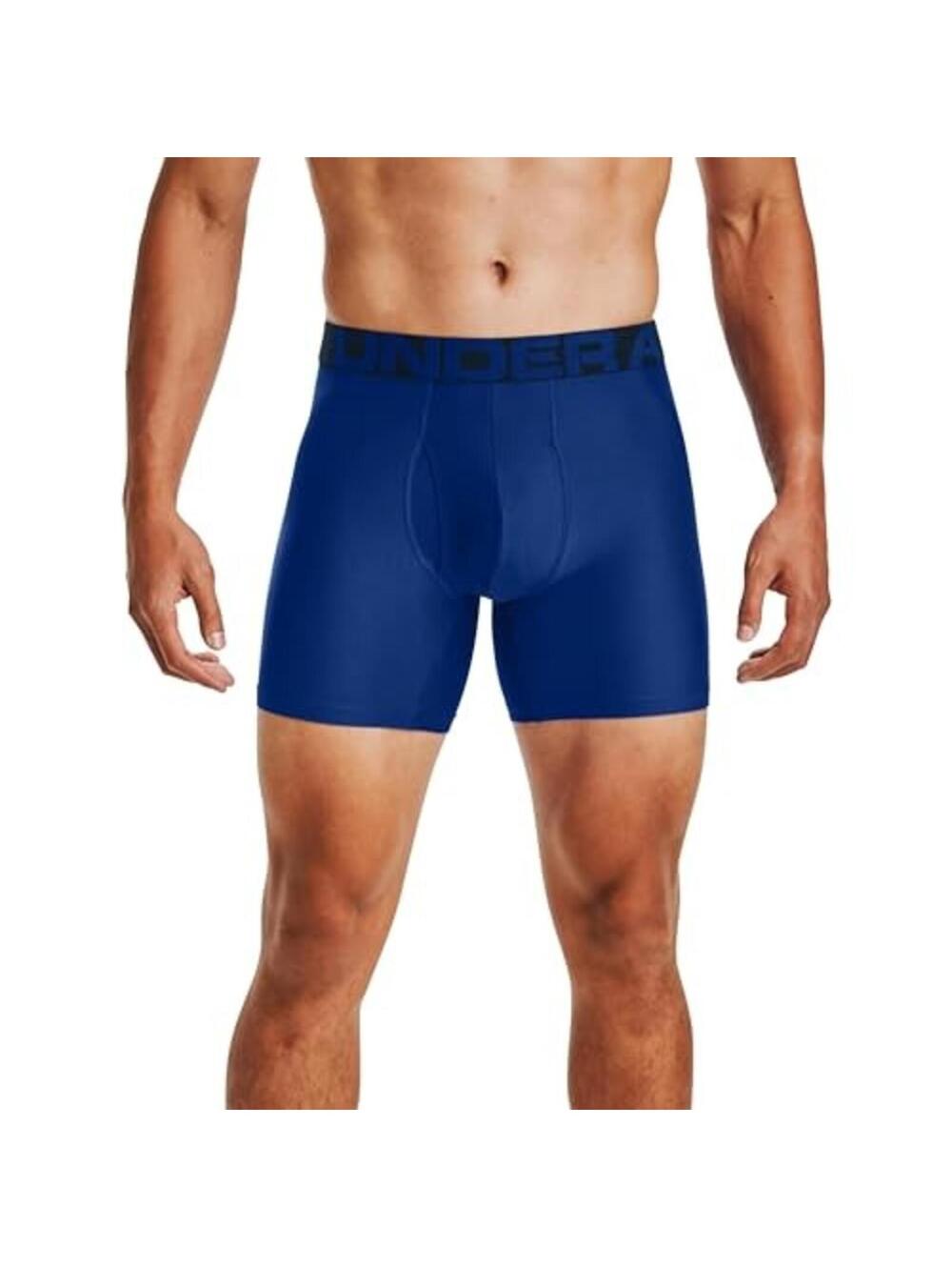 Under Armour Men's 2PK Tech 6-inch Boxerjock Royal 5X-Large 1363619-400